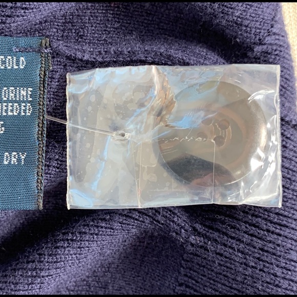 Vintage Polo by Ralph Lauren Men’s Large Cardigan Blue - Picture 12 of 12